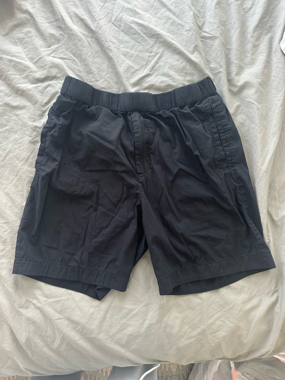 COS Men's Black Elastic-Waist Shorts